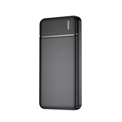 Maxlife MXPB-01 power Bank, külső akkumulátor, 10000mAh, 2xUSB-A port, 2.4A, fekete