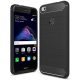 Huawei P8 Lite 2017 P9 Lite 2017 szilikon tok, hátlaptok, telefon tok, karbon mintás, fekete, Simple Carbon