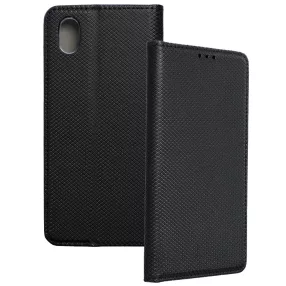   Xiaomi Redmi 7A könyvtok, fliptok, telefon tok, mágneszáras, bankkártyatartós, fekete