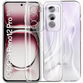   Oppo Reno12 Pro 5G szilikon tok, hátlaptok, telefon tok, vastag, átlátszó, kamera védelemmel, 2mm