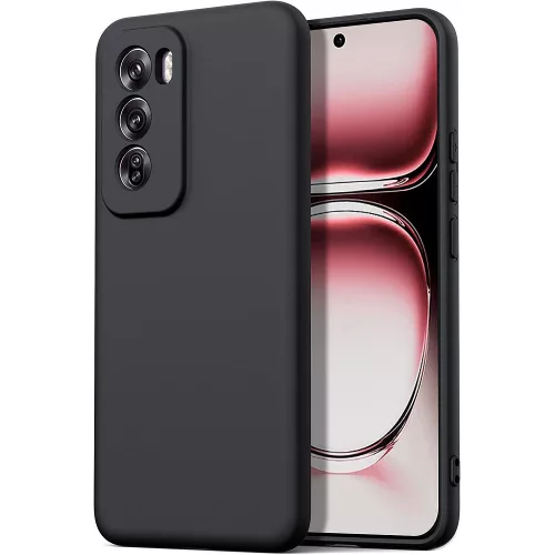 Oppo Reno12 5G szilikon tok, hátlaptok, telefon tok, matt, fekete