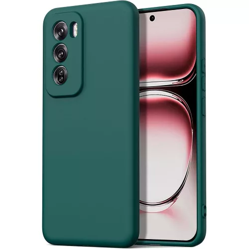 Oppo Reno12 5G szilikon tok, hátlaptok, telefon tok, matt, zöld