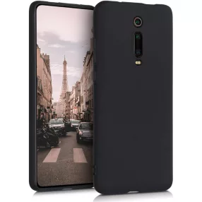   Xiaomi Mi 9T / Mi 9T Pro / Redmi K20 / K20 Pro szilikon tok, hátlaptok, telefon tok, matt, fekete