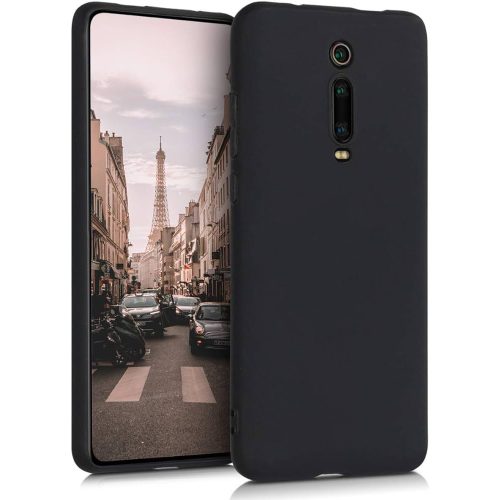 Xiaomi Mi 9T / Mi 9T Pro / Redmi K20 / K20 Pro szilikon tok, hátlaptok, telefon tok, matt, fekete