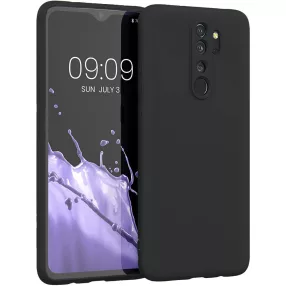   Xiaomi Redmi Note 8 Pro szilikon tok, hátlaptok, telefon tok, matt, fekete