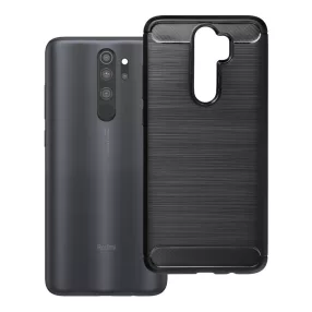   Xiaomi Redmi Note 8 Pro szilikon tok, hátlaptok, telefon tok, karbon mintás, fekete, Simple Carbon