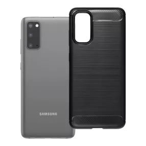   Samsung Galaxy S20 Plus / S20 Plus 5G ( S20+) szilikon tok, hátlaptok, telefon tok, karbon mintás, fekete, Simple Carbon