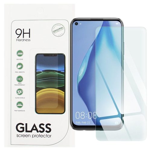 Huawei P40 Lite / P40 Lite E / Honor 9C üvegfólia, tempered glass, előlapi, edzett, 9H, 0.3mm