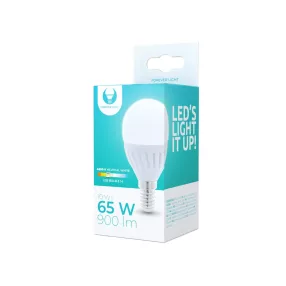   LED izzó, E14 foglalat, G45, kerámia, 10W, 4000K, 900lm, semleges fehér fény, Forever Light