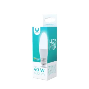  LED izzó, E27 foglalat, C37, 6W, 4500K, 480lm, semleges fehér fény, Forever Light