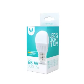   LED izzó, E27 foglalat, G45, kerámia, 10W, 4500K, 900lm, semleges fehér fény, Forever Light