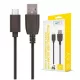 Micro USB kábel 1m 2A töltőkábel adatkábel fekete, Setty RC-M