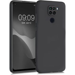   Xiaomi Redmi Note 9 szilikon tok, hátlaptok, telefon tok, matt, fekete