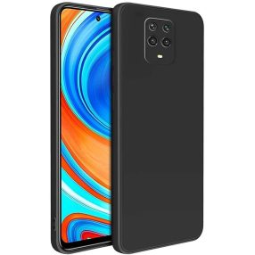  Xiaomi Redmi Note 9 Pro / Note 9S szilikon tok, hátlaptok, telefon tok, matt, fekete