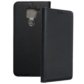   Xiaomi Redmi Note 9 könyvtok, fliptok, telefon tok, mágneszáras, bankkártyatartós, fekete