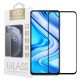 Xiaomi Redmi Note 9 Pro / Note 9S üvegfólia, tempered glass, előlapi, 10D, edzett, hajlított, fekete kerettel