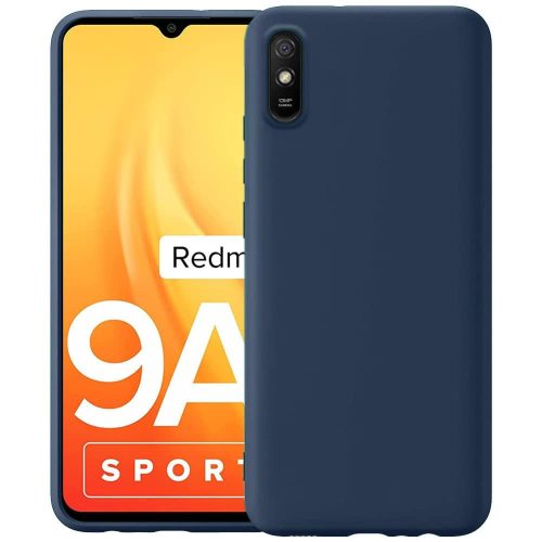 Xiaomi Redmi 9A / 9AT / 9i szilikon tok, hátlaptok, telefon tok, matt, sötétkék