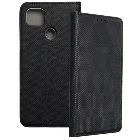   Xiaomi Redmi 9C könyvtok, fliptok, telefon tok, mágneszáras, bankkártyatartós, fekete