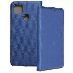   Xiaomi Redmi 9C könyvtok, fliptok, telefon tok, mágneszáras, bankkártyatartós, sötétkék