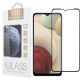 Samsung Galaxy A12 / A12 Nacho / A32 5G / A04s / A13 5G üvegfólia, tempered glass, előlapi, 10D, edzett, hajlított, fekete kerettel