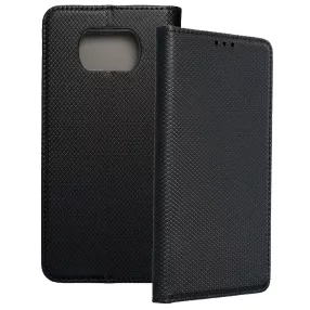   Xiaomi Poco X3 / X3 NFC / X3 Pro könyvtok, fliptok, telefon tok, mágneszáras, bankkártyatartós, fekete