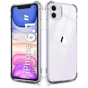   iPhone 11 szilikon tok, hátlaptok, telefon tok, erősített sarkokkal, átlátszó, Anti Shock, 1.5mm