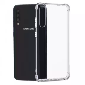   Samsung Galaxy A50 / A30s szilikon tok, hátlaptok, telefon tok, erősített sarkokkal, átlátszó, Anti Shock, 1.5mm