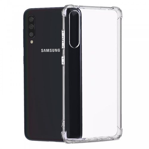 Samsung Galaxy A50 / A30s szilikon tok, hátlaptok, telefon tok, erősített sarkokkal, átlátszó, Anti Shock, 1,5mm