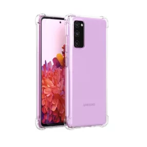   Samsung Galaxy S20 FE / S20 FE 5G szilikon tok, hátlaptok, telefon tok, erősített sarkokkal, átlátszó, Anti Shock, 1.5mm