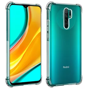   Xiaomi Redmi 9 szilikon tok, hátlaptok, telefon tok, erősített sarkokkal, átlátszó, Anti Shock, 1.5mm