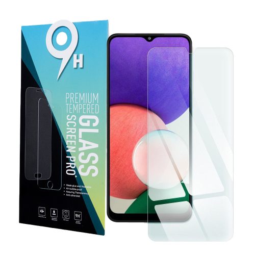 Samsung Galaxy A22 5G üvegfólia, tempered glass, előlapi, edzett, 9H, 0.3mm