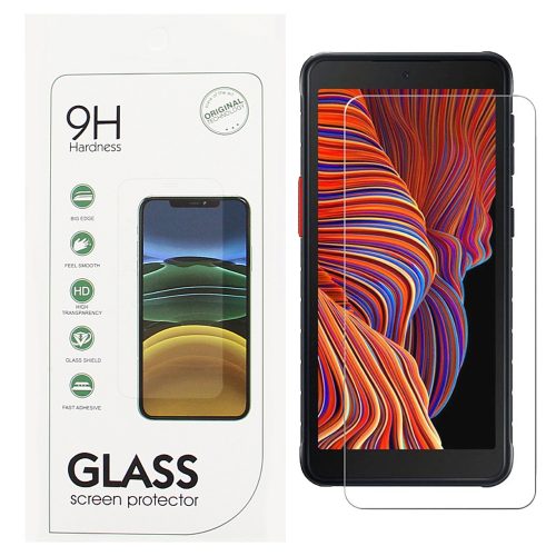 Samsung Galaxy Xcover 5 üvegfólia, tempered glass, előlapi, edzett, 9H, 0.3mm