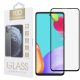 Samsung Galaxy A52 4G/5G / A52s 5G / A53 5G üvegfólia, tempered glass, előlapi, 10D, edzett, hajlított, fekete kerettel