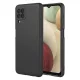 Samsung Galaxy A12 / A12 Nacho / M12 szilikon tok, hátlaptok, telefon tok, matt, fekete