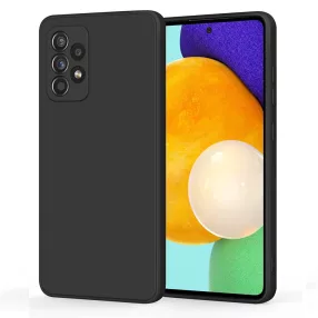   Samsung Galaxy A52 4G/5G / A52s 5G szilikon tok, hátlaptok, telefon tok, matt, fekete