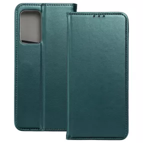   Samsung Galaxy A52 4G/5G / A52s 5G könyvtok, fliptok, telefon tok, mágneszáras, bankkártyatartós, zöld, Smart Magnetic