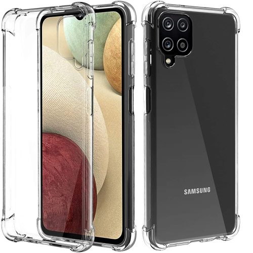 Samsung Galaxy A12 / A12 Nacho / M12 szilikon tok, hátlaptok, telefon tok, erősített sarkokkal, átlátszó, Anti Shock, 1,5mm