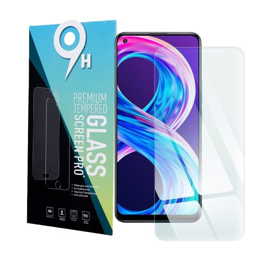 Huawei P40 Lite / P40 Lite E / Honor 9C / Realme 8 / 8 Pro üvegfólia, tempered glass, előlapi, edzett, 9H, 0.3mm