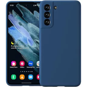   Samsung Galaxy S21 FE 5G szilikon tok, hátlaptok, telefon tok, matt, kék