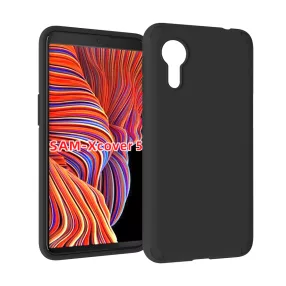   Samsung Galaxy Xcover 5 szilikon tok, hátlaptok, telefon tok, matt, fekete