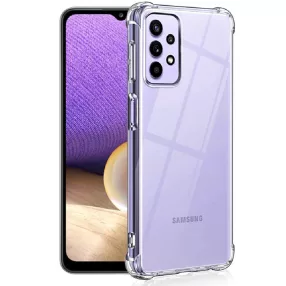   Samsung Galaxy A32 4G szilikon tok, hátlaptok, telefon tok, erősített sarkokkal, átlátszó, Anti Shock, 1.5mm