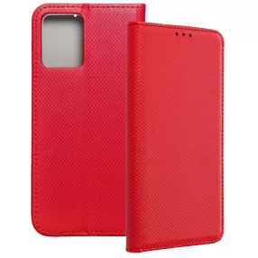   Realme 8 / 8 Pro könyvtok, fliptok, telefon tok, mágneszáras, bankkártyatartós, piros