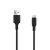 Micro USB kábel 1,8m 2A töltőkábel adatkábel fekete, Setty KT-M