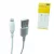 USB-A - Lightning kábel 1,8m 2A töltőkábel fehér szilikon, Setty KT-L