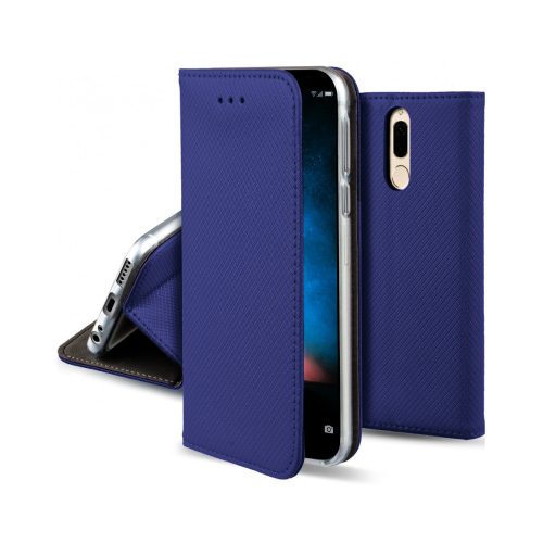Huawei Mate 10 Lite könyvtok, fliptok, telefon tok, mágneszáras, bankkártyatartós, sötétkék