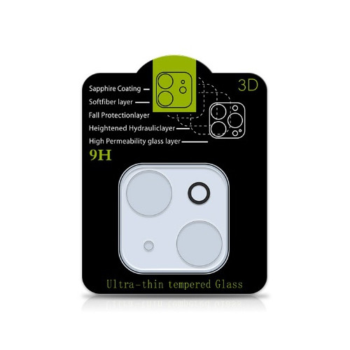 iPhone 13 / 13 Mini üvegfólia, tempered glass, 3D, edzett, lencsevédő, kamera védő