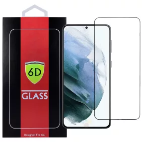   Samsung Galaxy S21 5G üvegfólia, tempered glass, előlapi, 6D, edzett, hajlított, fekete kerettel