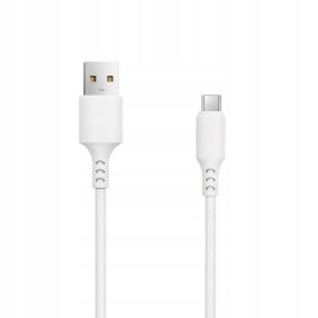Micro USB adatkábel, töltőkábel, fehér, 2A 1m, Setty