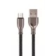 Setty Micro USB adatkábel, töltőkábel, fekete, 3A 1m