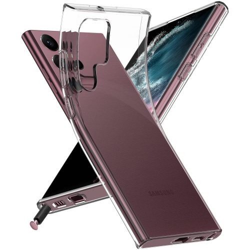 Samsung Galaxy S22 Ultra 5G szilikon tok, hátlaptok, telefon tok, vékony, átlátszó, 1mm